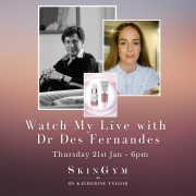 Instagram Live with Dr Des Fernandes – Thursday 21st January 6pm